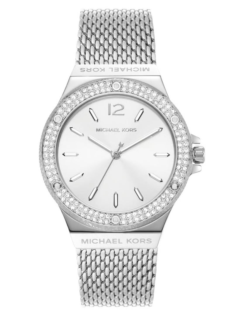 ام كي ساعة نسائية من الفولاذ المقاوم للصدأ من Lennox Silver - MK7337 - Image 1