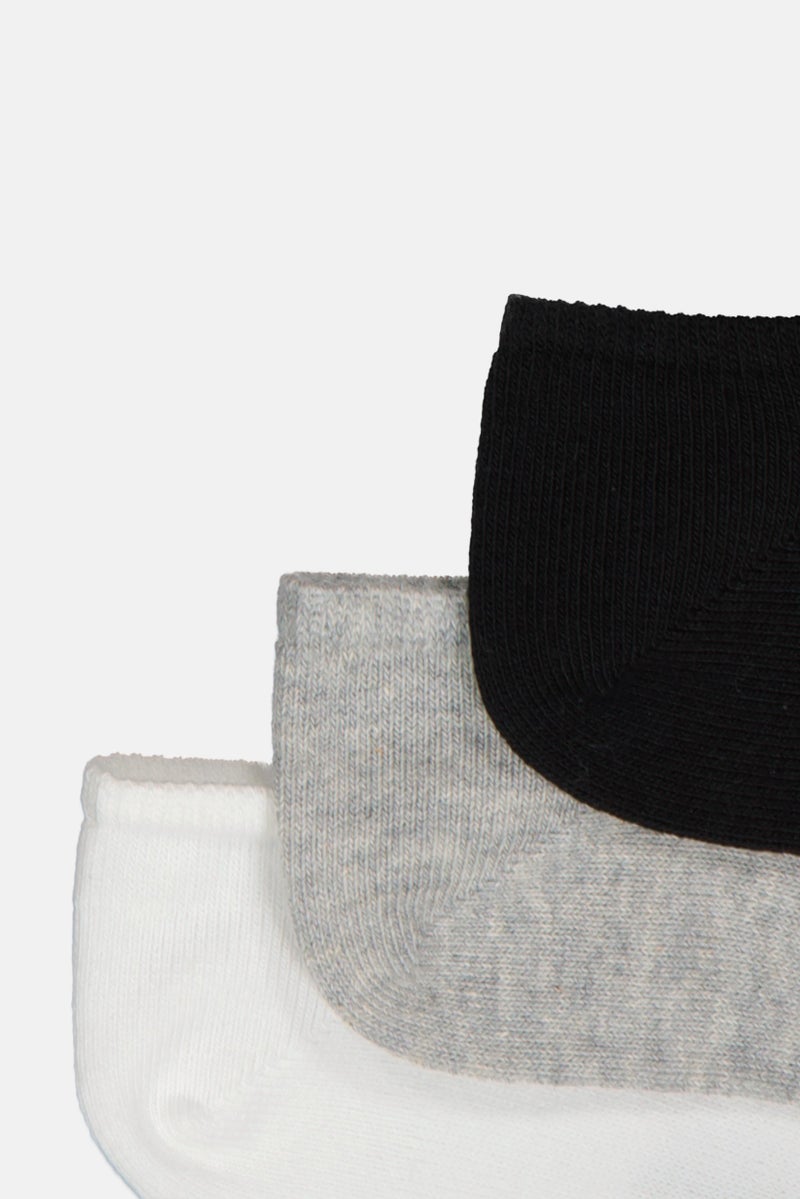 Reebok جوارب قصير للرجال 3 أزواج بشعار العلامة التجارية، متعددة الألوان - Image 2