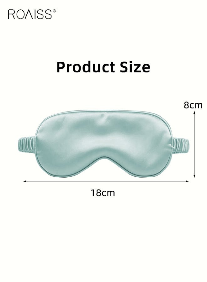 roaiss Unisex Eye Mask with Adjustable Strap Light Blocking Sleeping Aid Blindfold for Naps and Night Sleep, Soft Comfortable Design Perfect as a Gift for Travelers, Insomnia Sufferers, and Light-Sensitive Sleepers Blue - Image 5