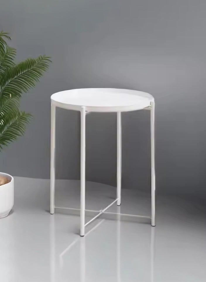MHD Round Steel Table White - Image 3