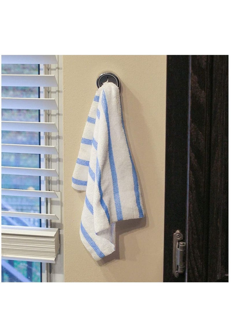 KASTWAVE 3 Pieces Towel Holder Sticky Hook, Self Adhesive Hooks, Hooks Wall Mount, Stainless Coat - Image 3