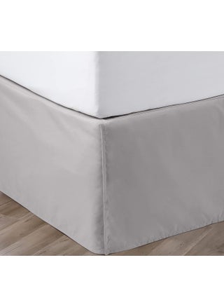 SGI bedding 18 Inch Drop Bed Skirt California King Size with Platform to Stay in Place Elegant Pleated Design with Split Corners Wrinkle Resistant Fabric for Modern and Stylish Look - Light Grey - pzsku/ZFF5F33E71878DE3D9A13Z/45/1749667963/0045f116-6e25-42bc-9e33-1d6cbe0b246c