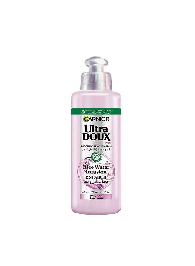 garnier ULTRA DOUX RICE WATER SHAMPOO 600ML + Ultra Doux Rice Water Leave In 200ml - Image 3
