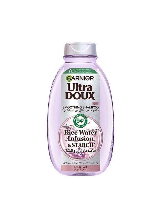 garnier ULTRA DOUX RICE WATER SHAMPOO 600ML + Ultra Doux Rice Water Leave In 200ml - Image 2