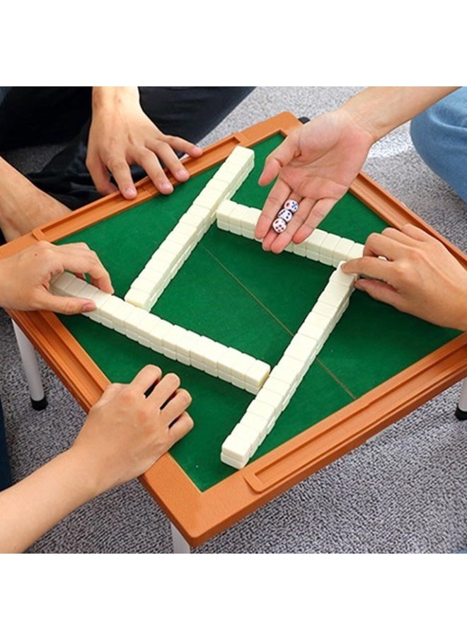 ShebSheb - Portable Travel Mahjong Set Game,Traditional Chinese Mahjong Game,Mahjong Tiles Set,Classic Gathering Party Game for Family Team Camping - Image 1