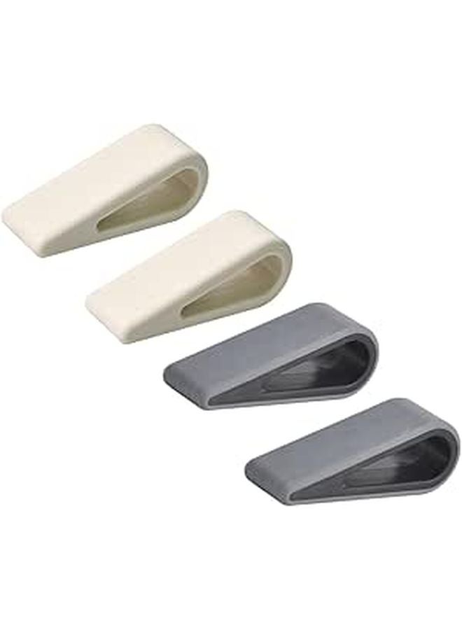 Adjustable Laptop Stand 4 Pack Portable Cooling Riser Height Support Black White Set - Image 1