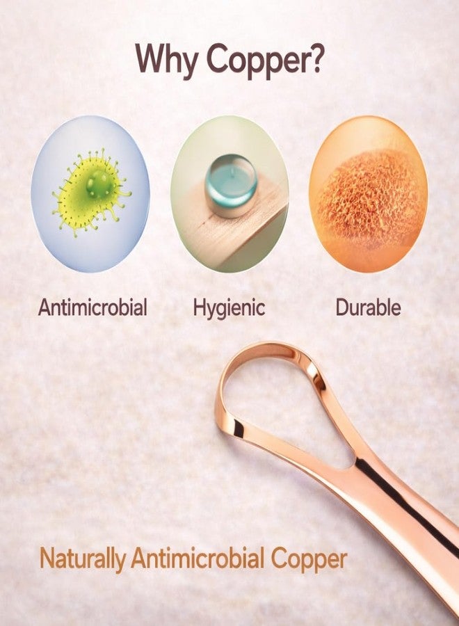 Athelas Copper Coated Tongue Cleaner | Removes Bad Breath & Bacteria | Naturally Anti Microbial Premium Dentist Designed Tongue Scraper - Image 3
