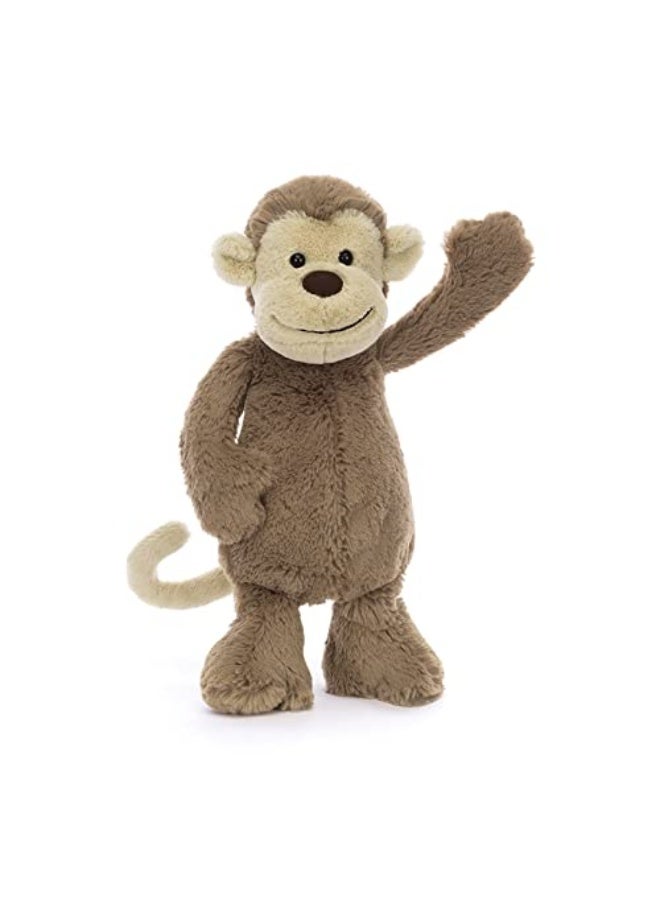 Jellycat Jellycat Bashful Monkey Stuffed Animal, Medium 12 inches - Monkey Plush Toy - Classic Children's Gift  - Image 2