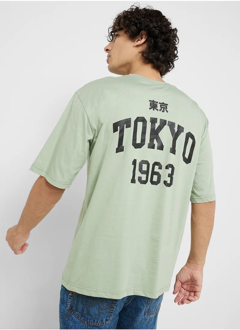 Seventy Five Printed Crew Neck T-Shirt