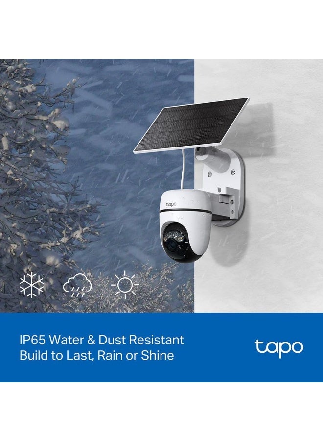 Tapo C610 Kit 2K 3MP Wireless Outdoor WiFi Camera with Solar Panel, 360° PTZ 6700mAh Battery Surveillance Camera, Human Detection, Color Night Vision, AI Tracking, IP65 - Image 4
