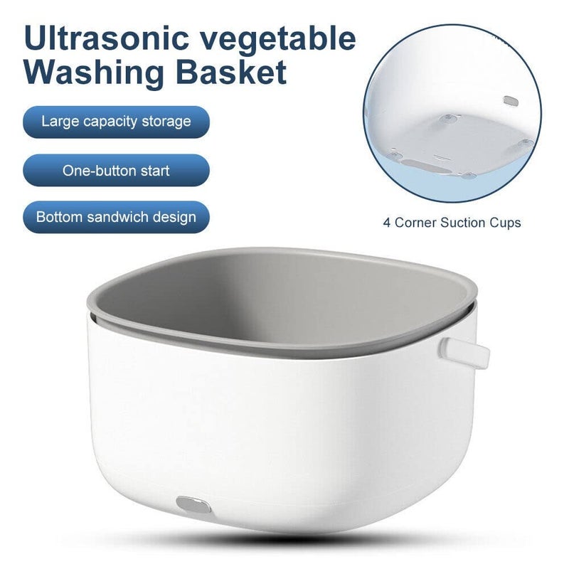Crobat Crobat Electric Food Purifier Vegetable Drain Cleaning Basket Wireless Fruits Washing Machine Remove Pesticide Reside Purifier  - Image 2