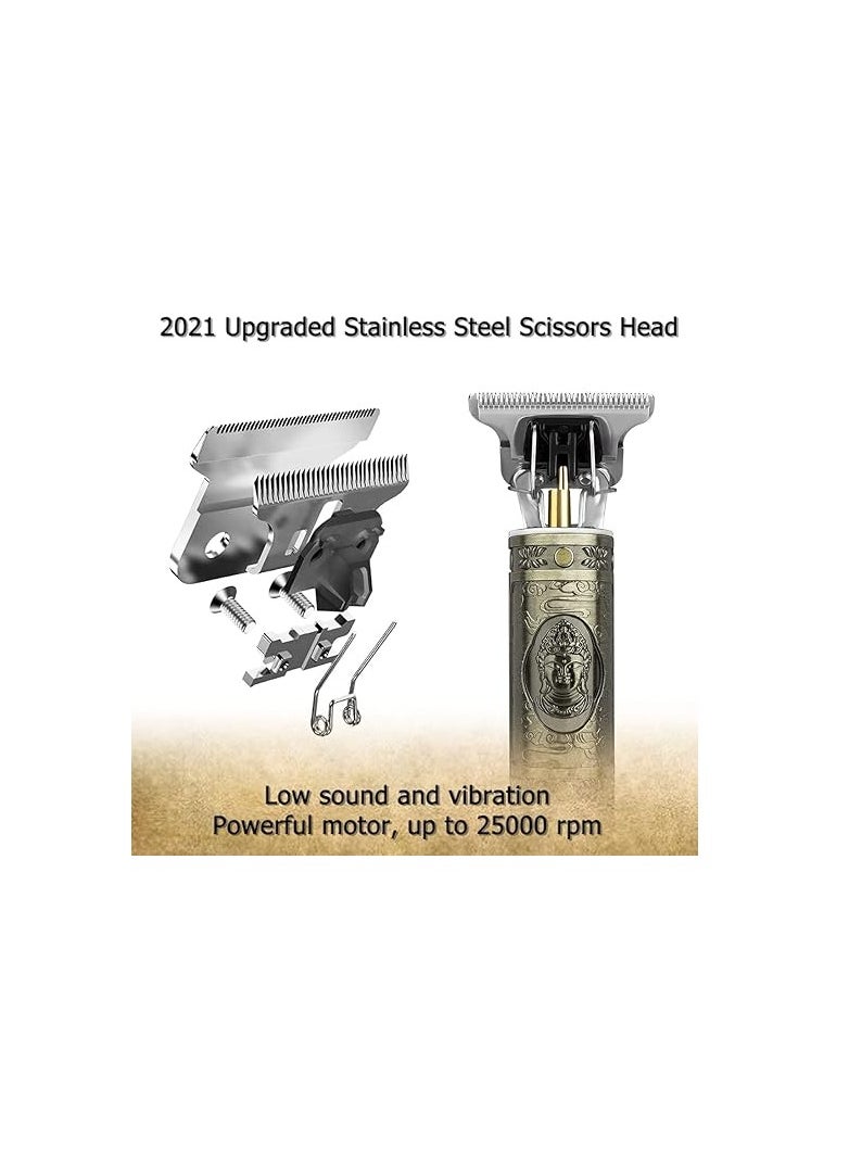 Hair Accessories Professional hair clipper and beard trimmer, gold color, WS-T99  - Image 3