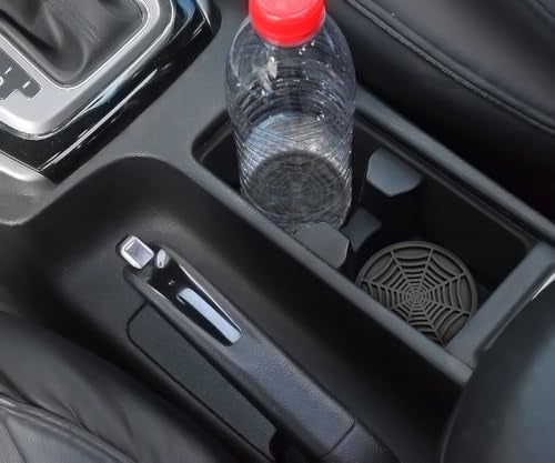 DBlosp 4 Pack Car Cup Holder Coasters, Cute and Creativity Cup Holder Insert Coaster Car Interior Accessories-2.75 inch Silicone Anti Slip Spider Web Car Coaster-Universal - Image 3