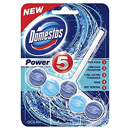 Domestos Power 5 Toilet Blocks Ocean 55g Pack Of 2 - Image 1