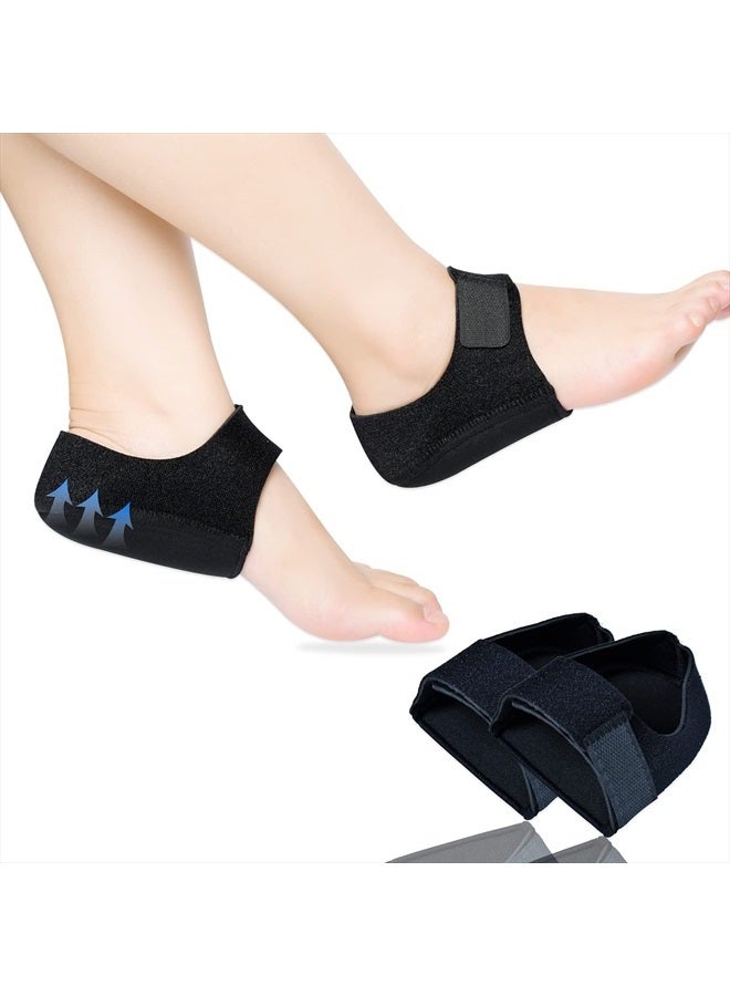 JUMPOW Heel Protectors, Heel Cups, Gel Heel Cushion Support for Plantar Fasciitis, Heel Pain, Achilles Tendinitis, Dry Cracked Heels, Heel Pads for Men & Women, L - Image 1
