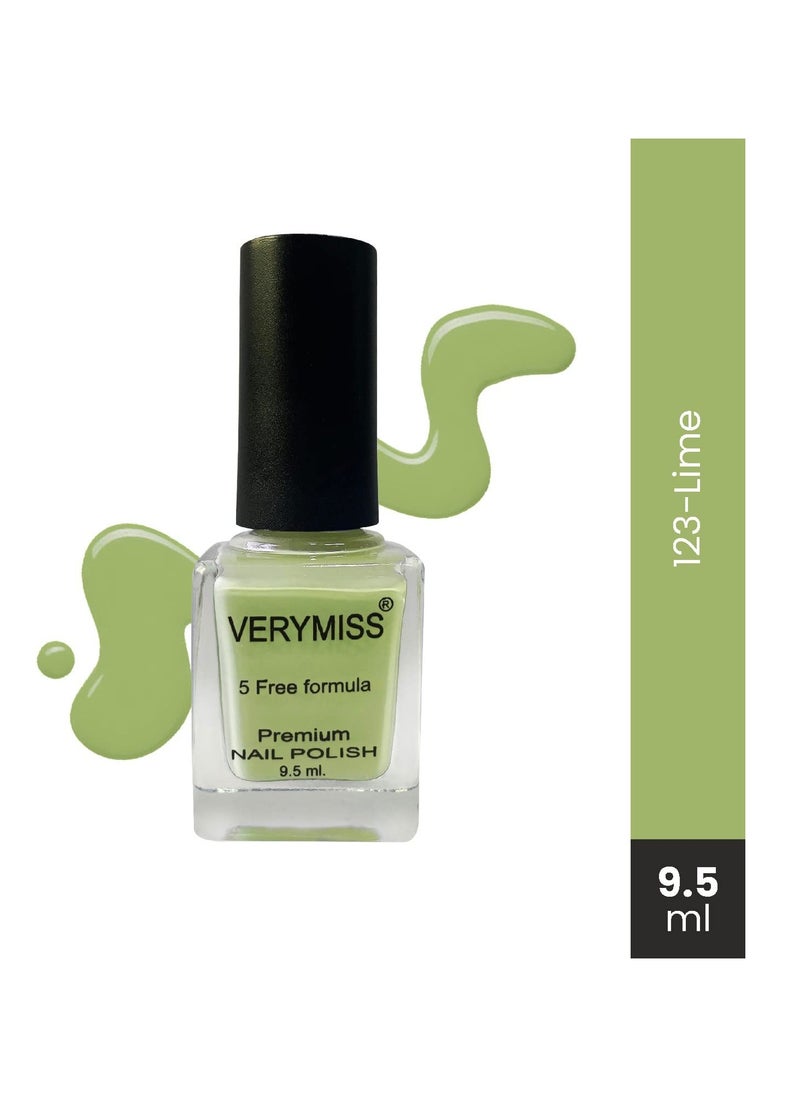 VERYMISS Verymiss Premium Nail Polish 9.5ml Lime  - Image 2