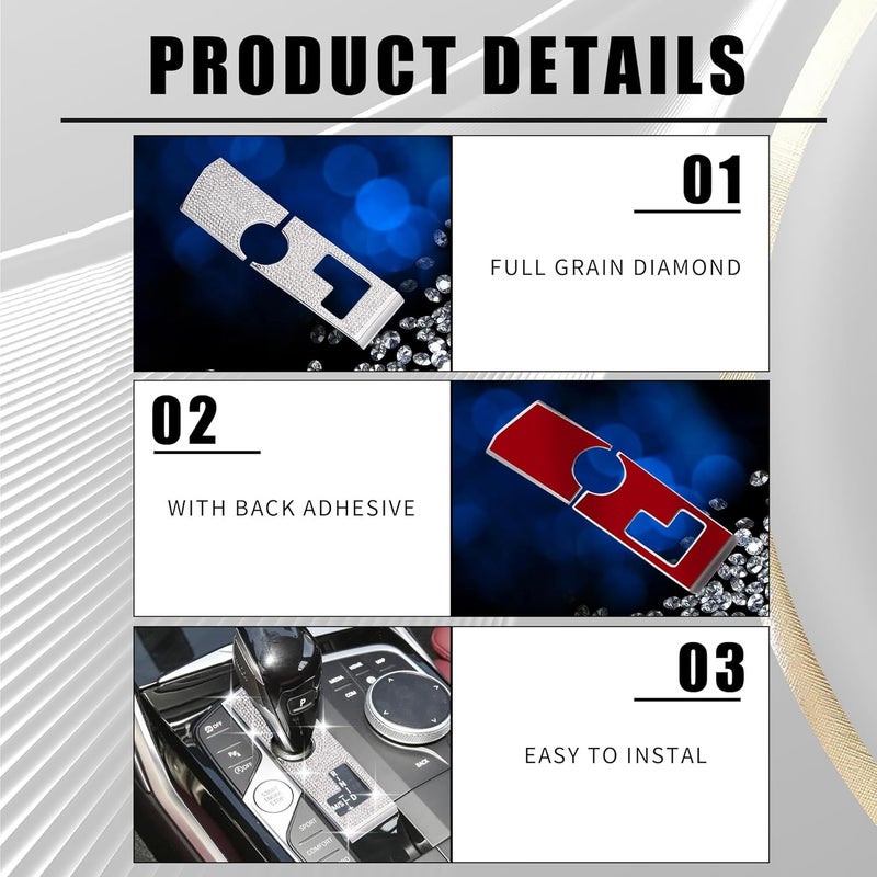 ZSJO إطار مقبض التروس المتلألئ ZSJO لسيارات BMW - Image 5