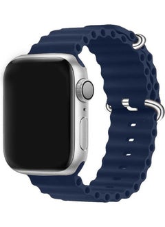 NIBEMINENT 3Pack for Apple Watch Band 49mm 45mm 44mm 42mm Alpine Loop Band, Trail Ocean Compatible with Ultra/8/7/SE/6/5/4/3/2/1 Dark Blue/Black/Dark Grey  - Image 3