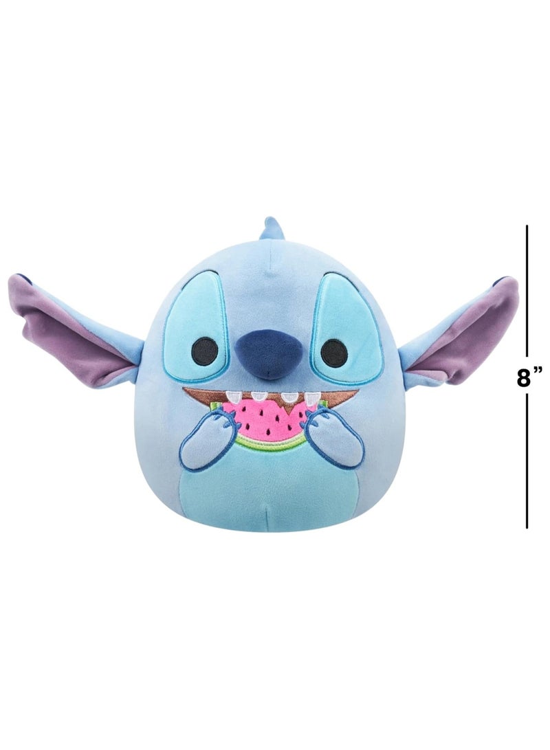 Squishmallows 8" Disney Stitch Eating Watermelon – Official Kellytoy Plush | Soft Medium Stuffed Toy for Kids, Girls & Boys | Washable Cuddly Gift | Collectible Squishy Plush for All Ages - Image 3
