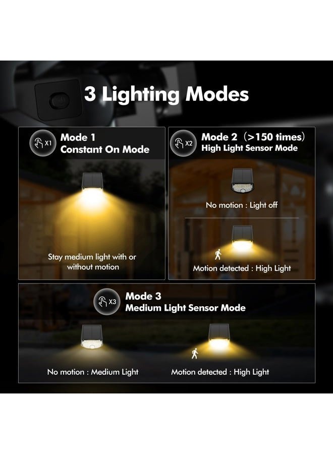 AloftSun Solar Motion Sensor Outdoor Lights,Waterproof Motion Sensor Spot Lights- 30 LED/3 Modes Solar Powered Spotlights,Landscape Lighting for Yard and Garden,Warm White,2 Pack - Image 3