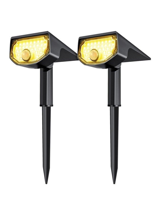 AloftSun Solar Motion Sensor Outdoor Lights,Waterproof Motion Sensor Spot Lights- 30 LED/3 Modes Solar Powered Spotlights,Landscape Lighting for Yard and Garden,Warm White,2 Pack - Image 1