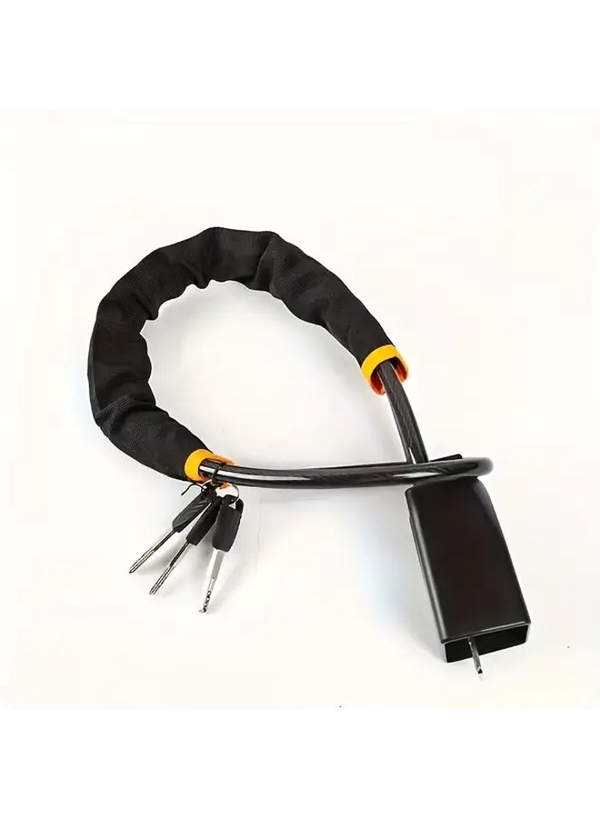 Red Steering Wheel Lock Anti Theft Device for Most Vehicles Trucks SUVs Vans - Image 3