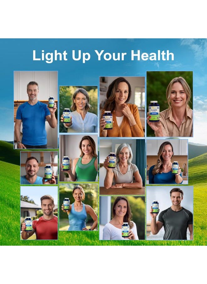 aSquared Nutrition - CoQ10 (400mg Max Strength, 100 Veggie Capsules) - High Absorption Coenzyme Q10 Powder - Ubiquinone Supplement Pills, Extra Antioxidant CO Q-10 Enzyme Vitamin Tablets, Coq 10 400 mg - Image 1