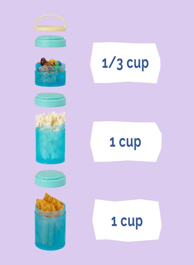 Whiskware Barbie 59 (Sports) Whiskware Stackable Snack Pack - 3 Jar + Handle - Yellow/Pink/Purple - Image 4