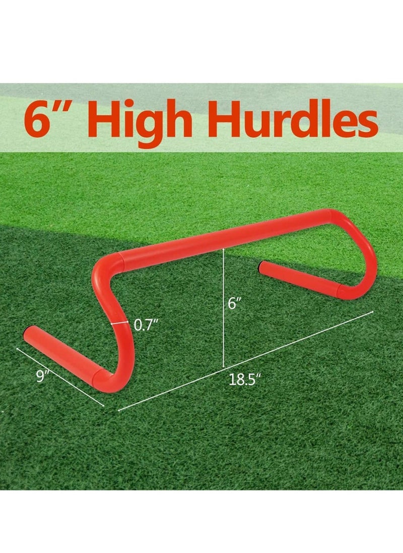 Generic Agility Speed Training Hurdles, 4 Pack Detachable Agility Training Hurdles, Football Training Equipment, Foldable for Jumping, Racing, Obstacle Courses, PE Classes,Soccer,Track & Field & More  - Image 2