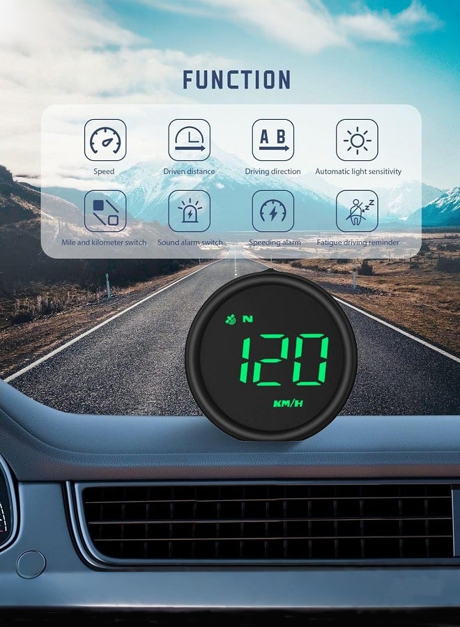 Generic Car Heads Up Display with Fatigue Driving Reminder and Compass  - Image 2