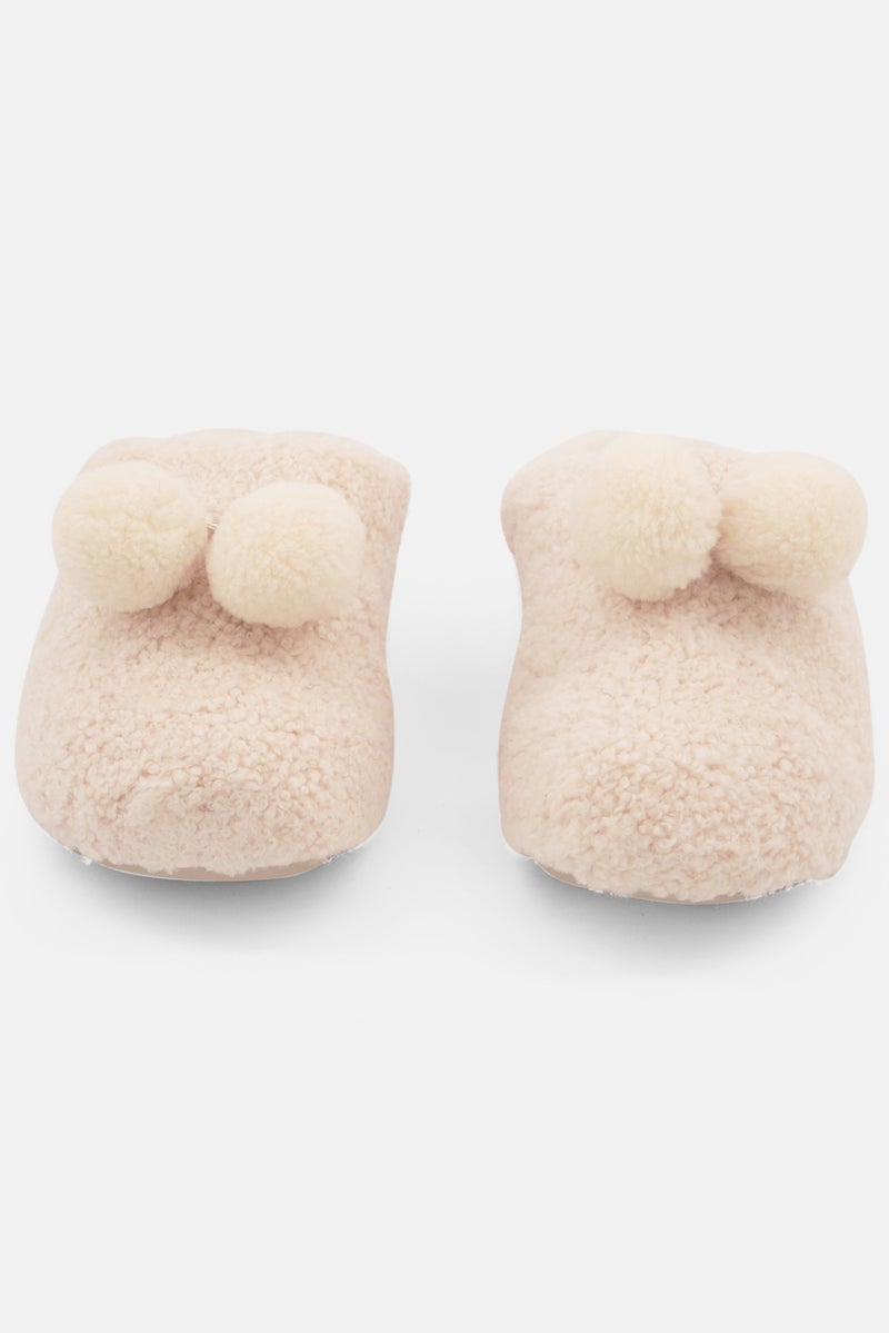 FitFlop Women Shuv Pom Pom Clogs,Ivory - Image 3