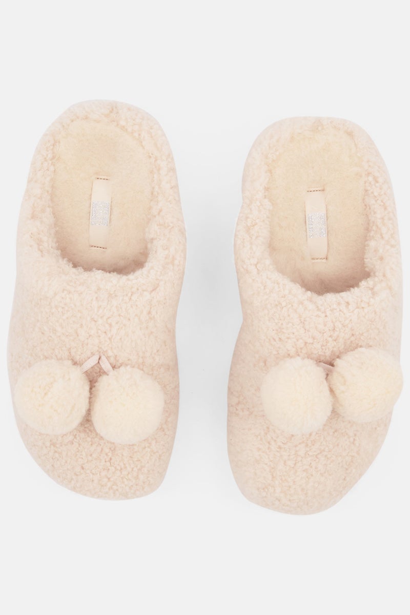 FitFlop Women Shuv Pom Pom Clogs,Ivory - Image 2