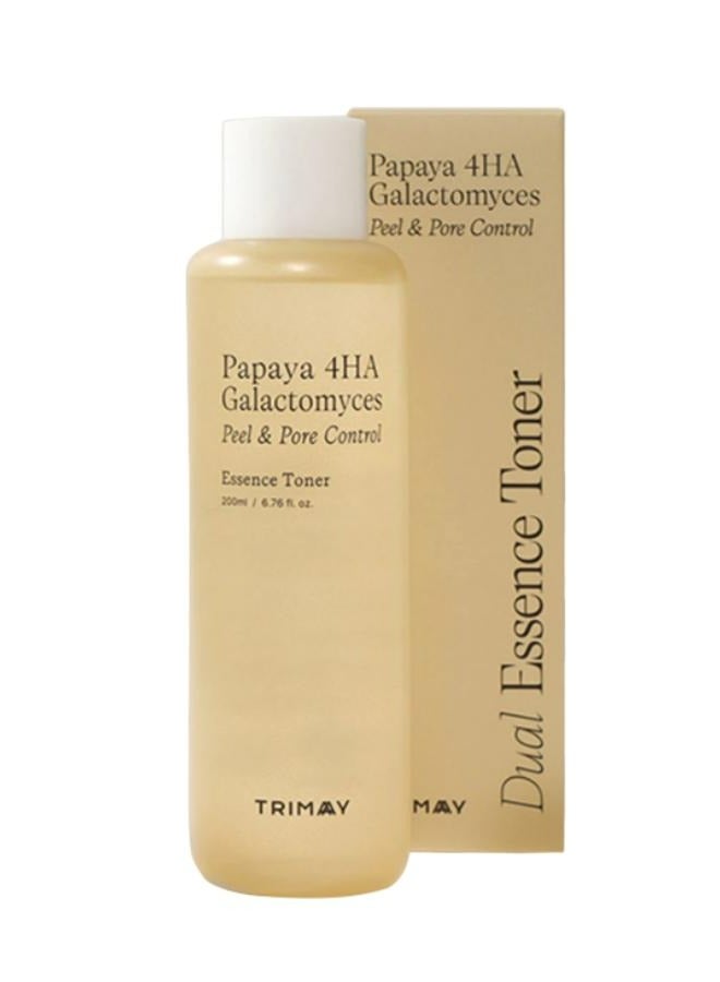 TRIMAY Dual Essence Toner Papaya 4HA Galactomyces Peel & Pore Control 200 ML - Image 3