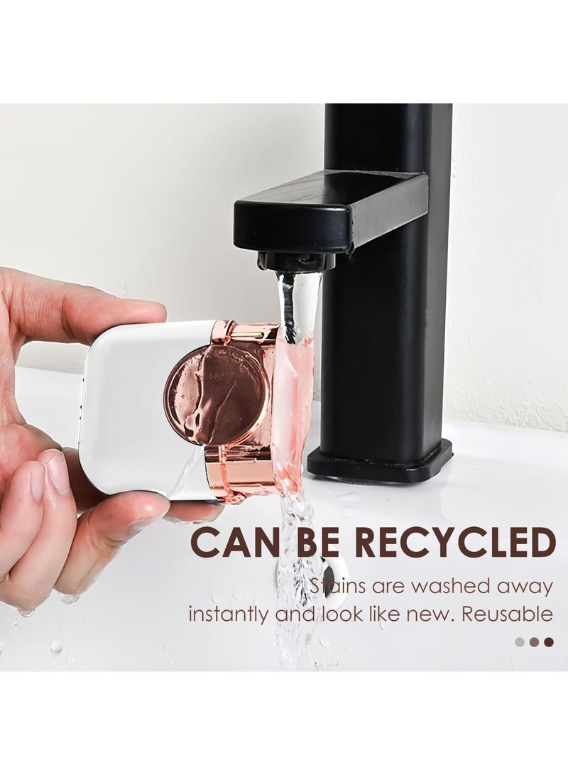 SOLARAE Washable and Reusable Lint Roller, Lint Roller for Pet Hair, Travel Lint Remover Brush for Pet Hair, Portable Dual Head Pet Hair Remover for Clothes, White - Image 3