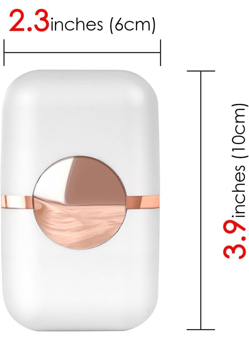 SOLARAE Washable and Reusable Lint Roller, Lint Roller for Pet Hair, Travel Lint Remover Brush for Pet Hair, Portable Dual Head Pet Hair Remover for Clothes, White - Image 4