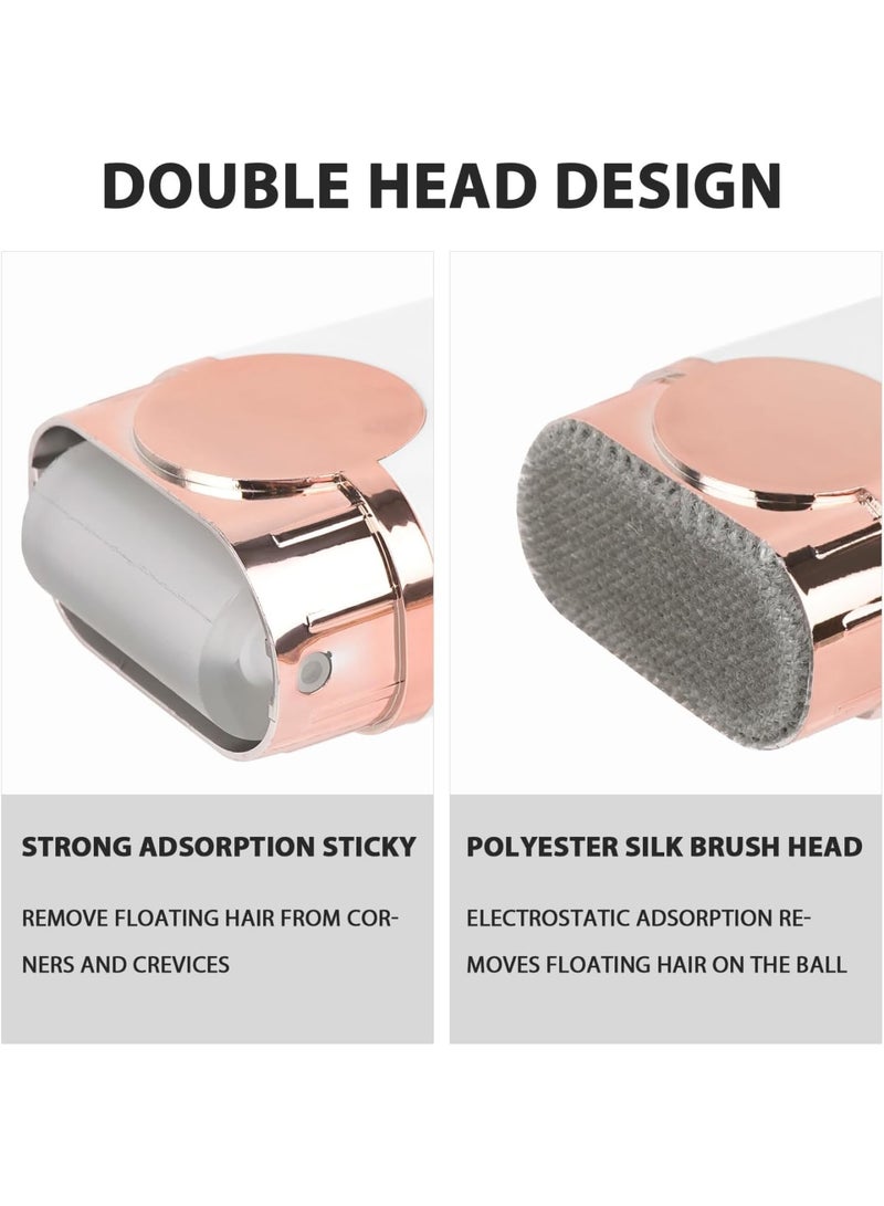 SOLARAE Washable and Reusable Lint Roller, Lint Roller for Pet Hair, Travel Lint Remover Brush for Pet Hair, Portable Dual Head Pet Hair Remover for Clothes, White - Image 2