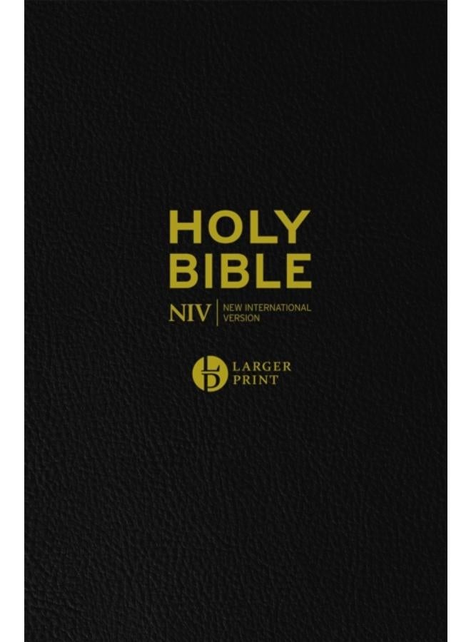 NIV Larger Print Black Leather Bible
