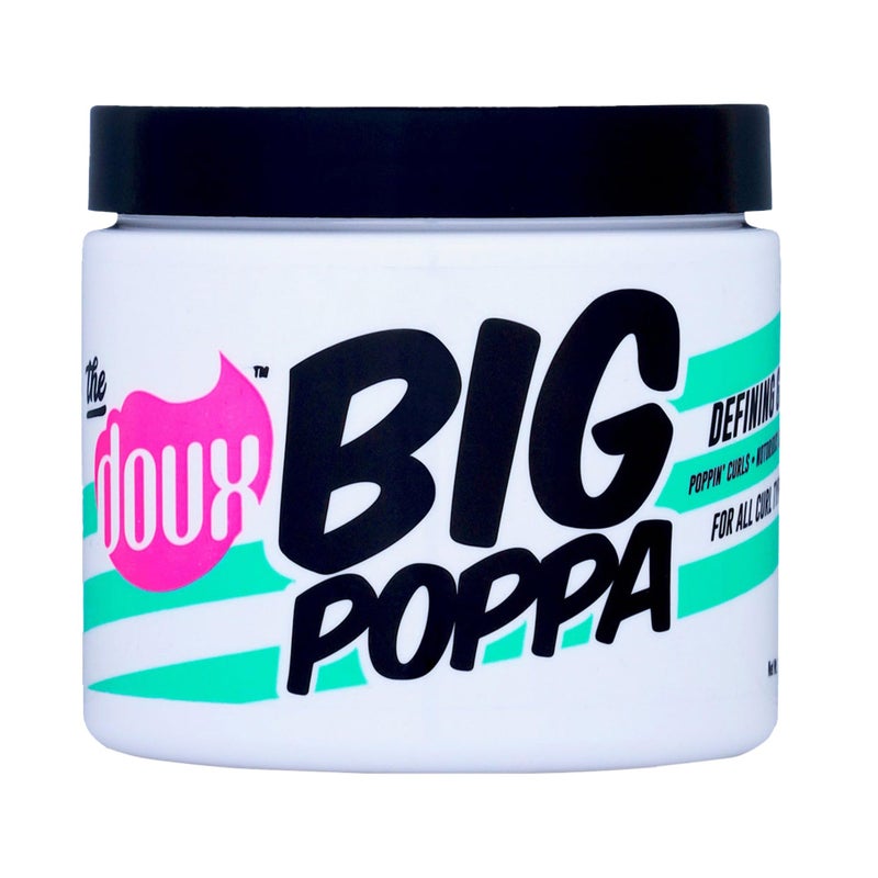 The Doux BIG POPPA Curl Defining Gel for Curly Hair â€“ Frizz Control Styling Gel with Babassu Oil for Long-Lasting Shine & Soft Hold â€“ Non-Crunch Hair Gel for Women, Coils, Waves & Curls - Image 1