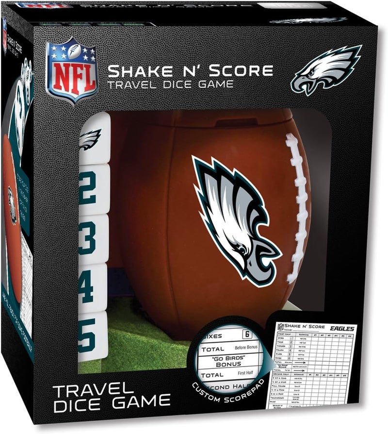 Master Pieces NFL Shake N' Score Travel Dice Game - Image 1