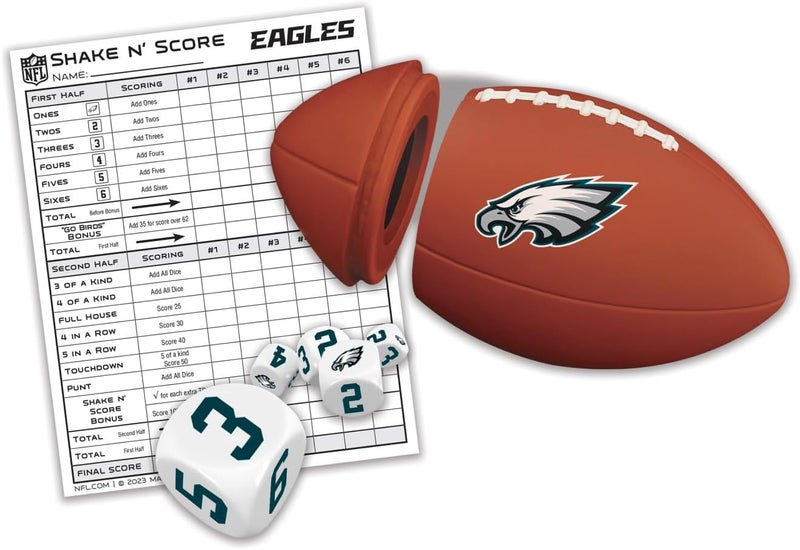 Master Pieces NFL Shake N' Score Travel Dice Game - Image 2