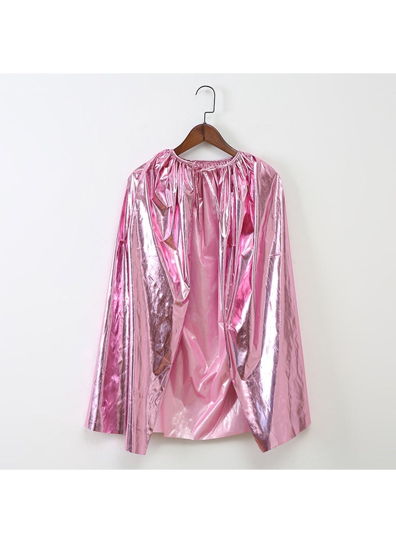 Kids Rainbow Cape with Crown Cosplay CA023 pink