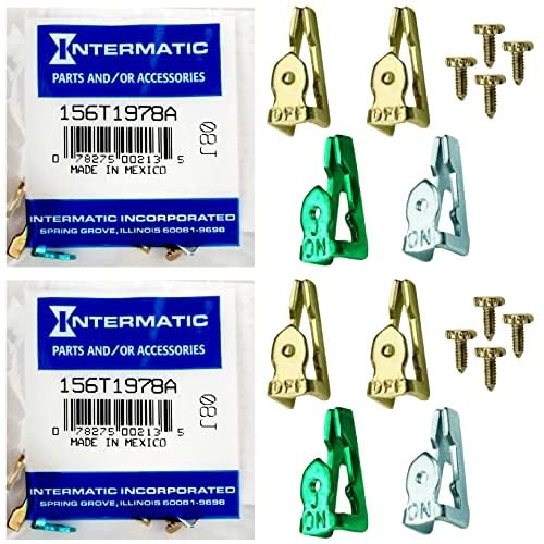 Intermatic Intermatic 156T1978A Time Switch Tripper Kit  Genuine 2Pack Trippers  Exclusive Compatibility with T100 T7000 WH40 Series Timers  Easy Setup for Precision Time Control 