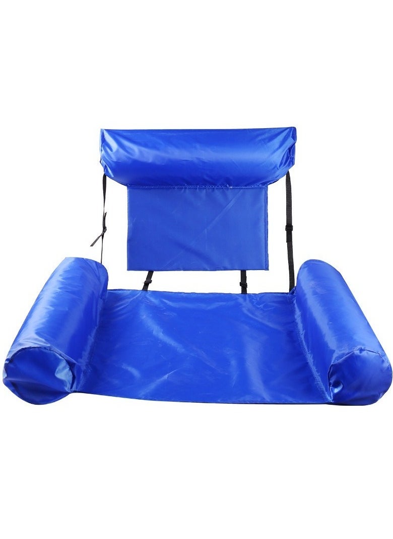 M MIAOYAN - New Inflatable Water Lounge Chair Float Bed Hammock, Foldable Dual-Use Recliner Float. - Image 1