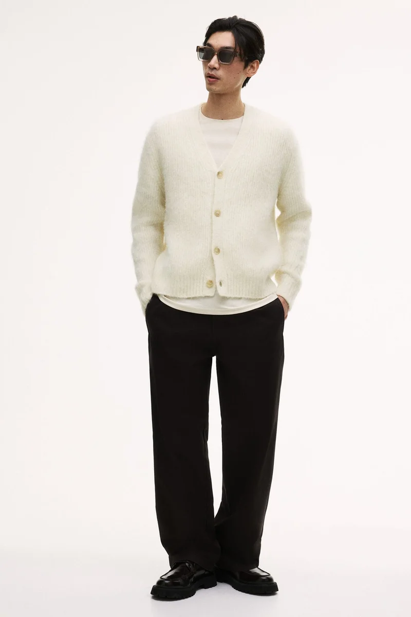 اتش اند ام كارديغان من مزيج الألبكة بقصة فضفاضة