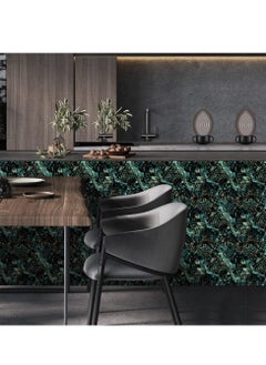Generic 20 Pieces Marble Tile Stickers, PVC Waterproof Oil Proof Self Adhesive Wall Stickers, Suitable for Kitchen Bathroom Home Decor (10x10cm Green)  - Image 4
