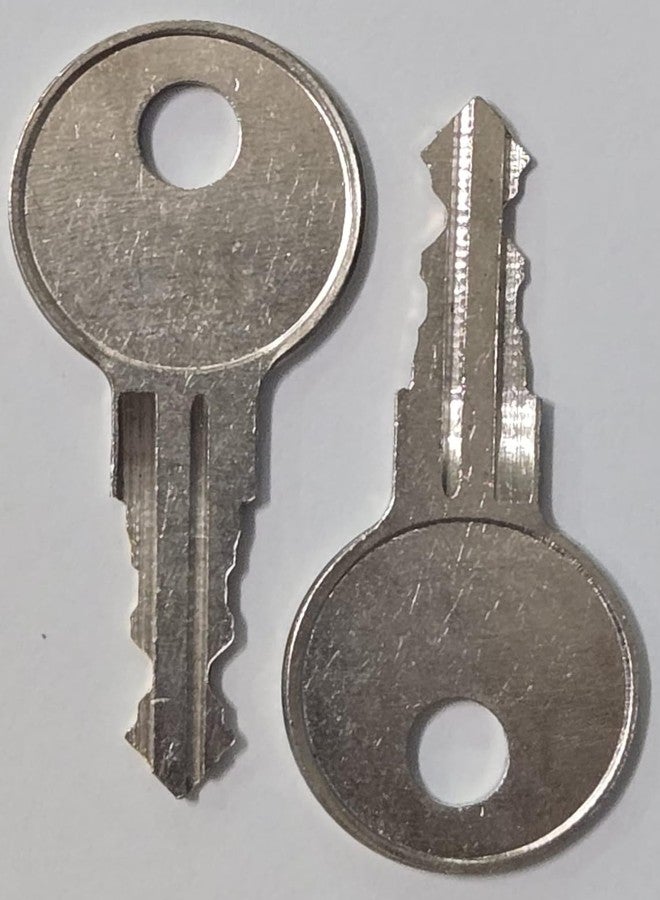 Pair of 2 Replacement Keys Cut to Key Code H707D for all Tool Box locks (Cut by Key Copy Express)(These keys will work only with codes with an H letter before the numbers & D letter after the numbers) - Image 1