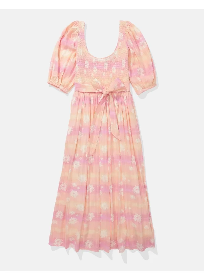American Eagle AE Smocked Midi Dress