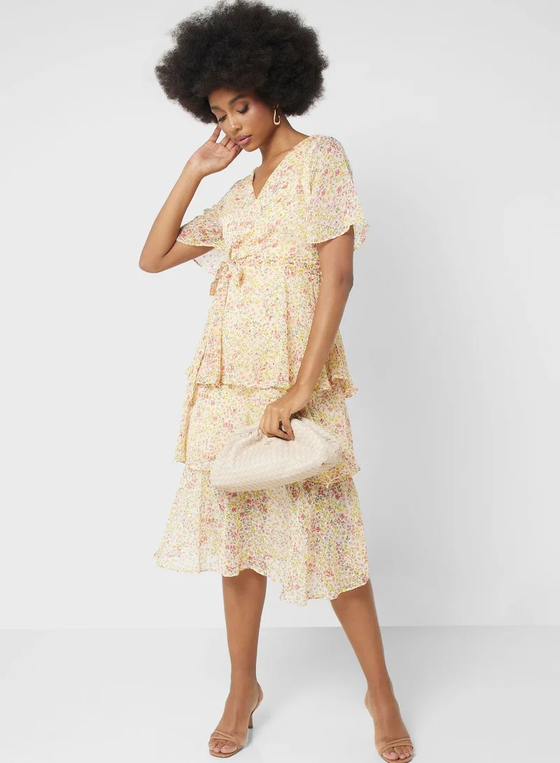 ELLA Printed Layered Dress
