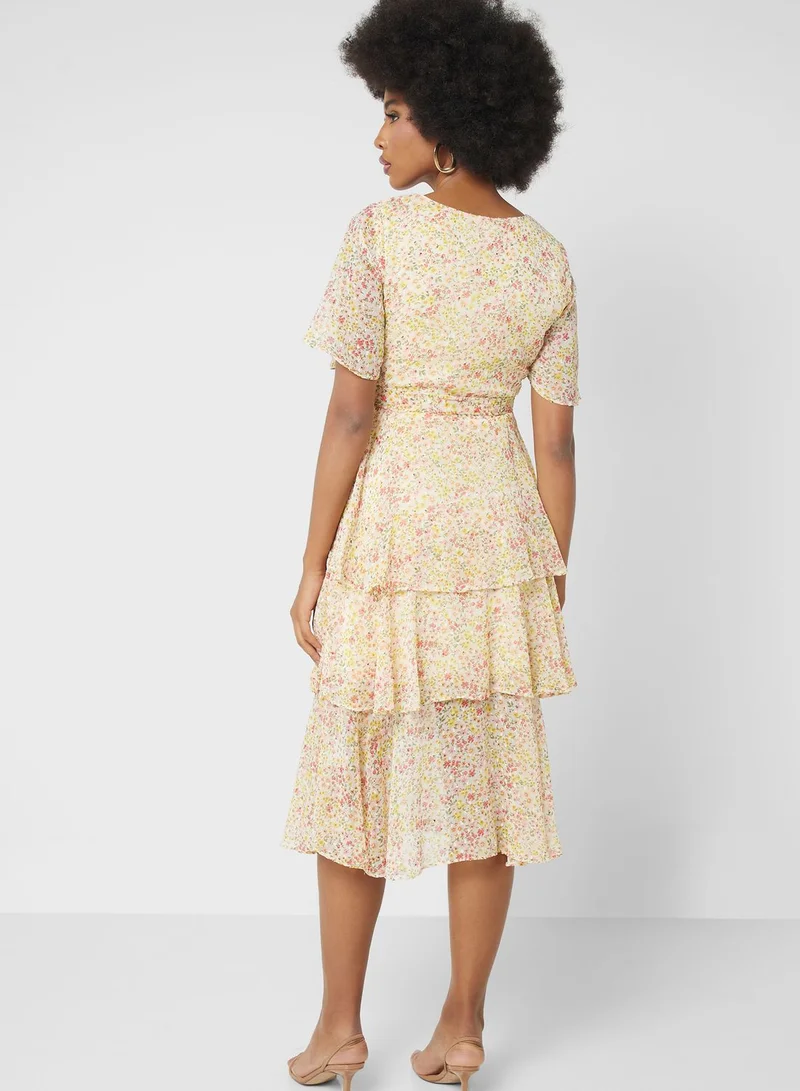 ELLA Printed Layered Dress