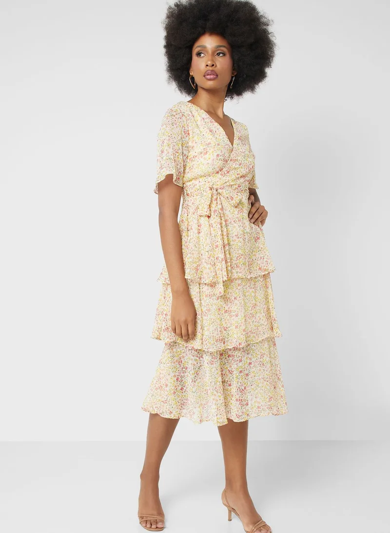 ELLA Printed Layered Dress